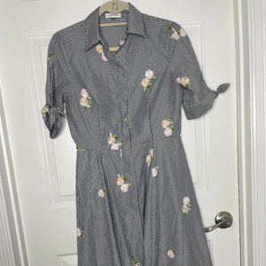 Calvin Klein Gingham Shirt Dress